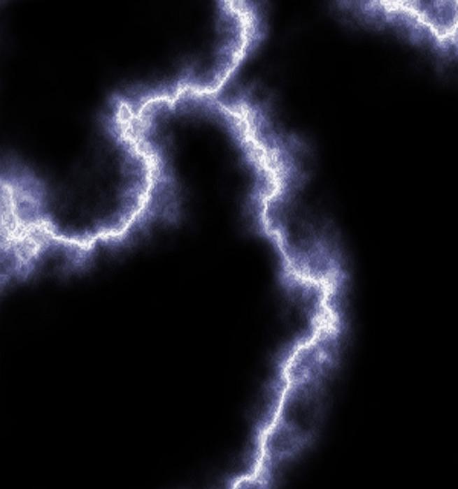 Free Stock Photo: lightning bolt effect on a black backdrop