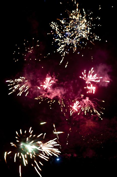 Free Stock Photo: Colorful montage of bursting fireworks creating a spectacular pyrotechnic display in celebration of a festival, holiday, carnival or special event