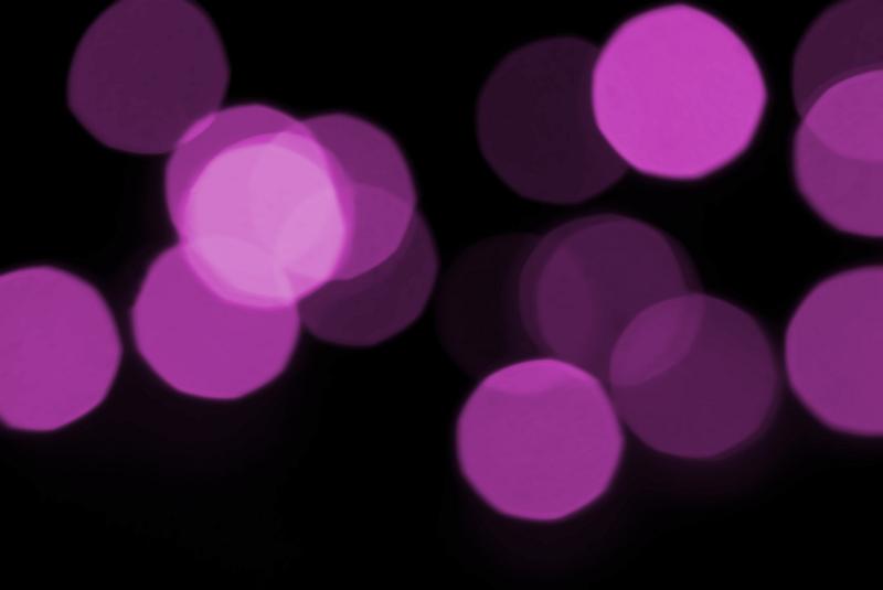 Free Stock Photo: shocking pink or magenta coloured defuse lights, overlapping bokeh shapes