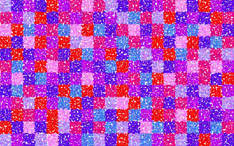 Free Stock Photo: a graphic backdrop featuring petal shaped patches of colour forming a squared background that could be used as part of a valentine design