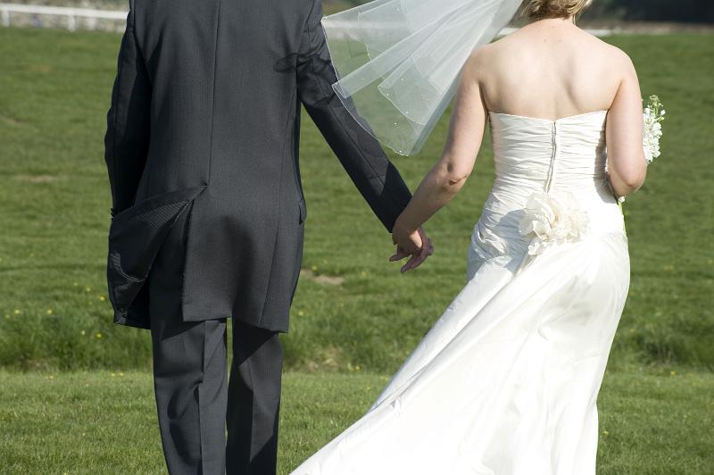 Free Stock Photo: the bride and groom on their special day
