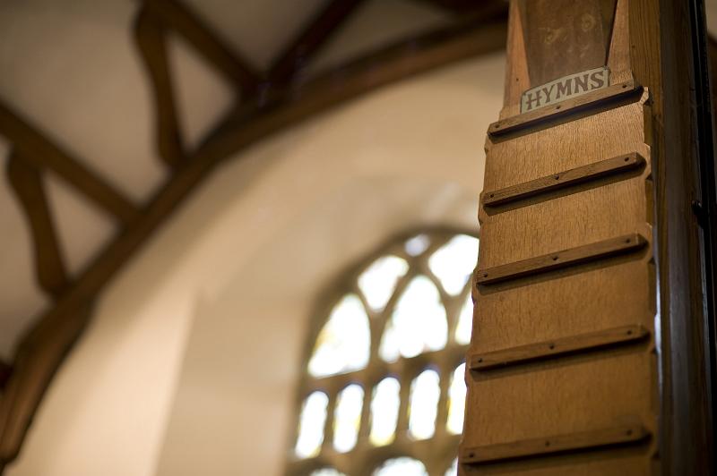 Free Stock Photo: a wooden hymm board in an old church