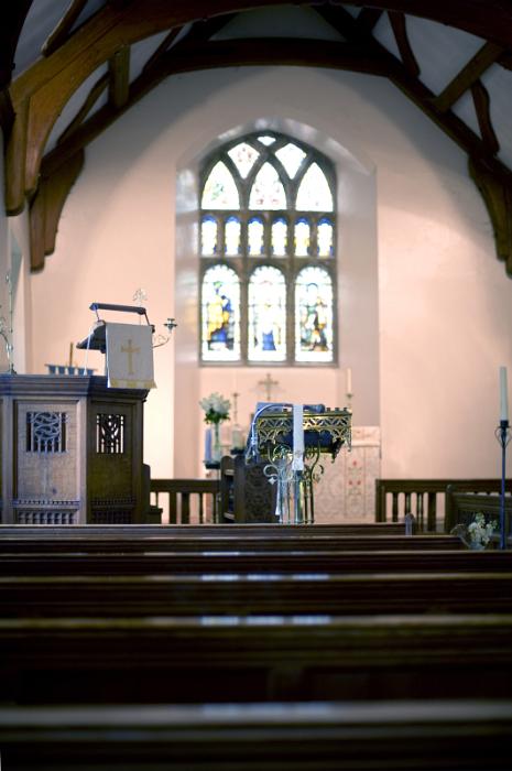 Free Stock Photo: church interior featuring pulpit and lectern