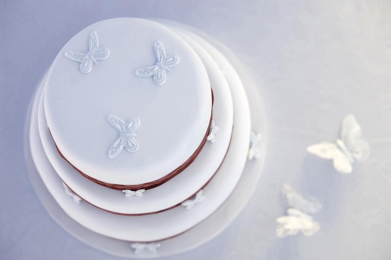 Free Stock Photo: a three tier wedding cake