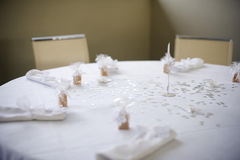 Free Stock Photo: a dining table set up for a wedding reception meal