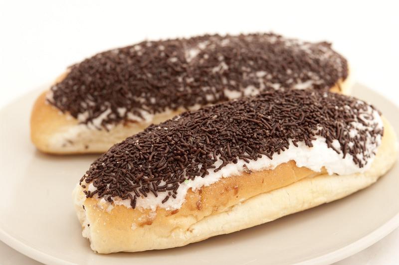 Free image of Two high calorie tempting sticky buns