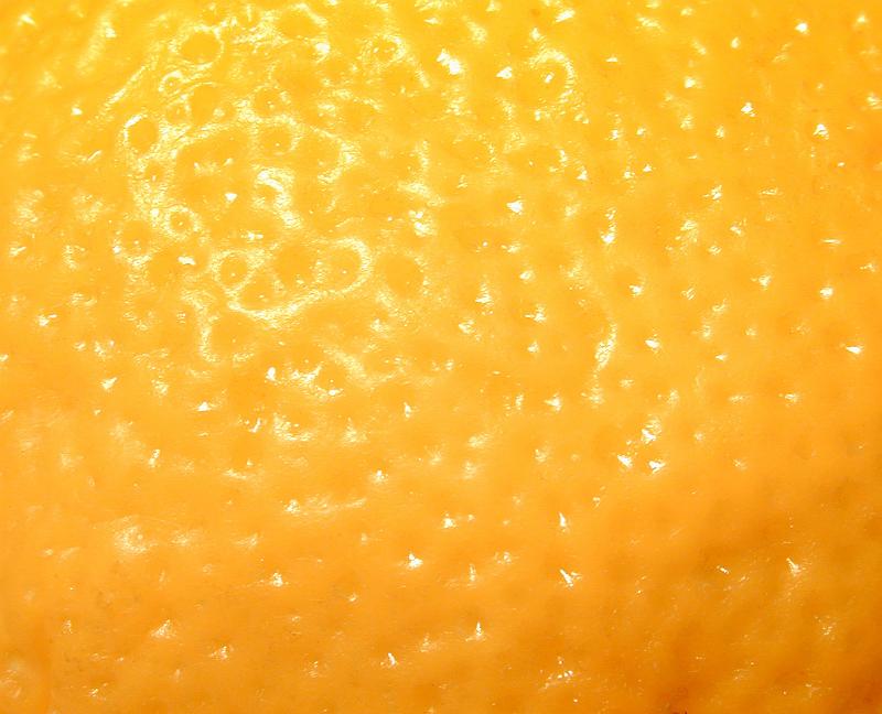 Free Stock Photo: Background texture of fresh yellow lemon peel showing the pitted texture of the surface of the skin