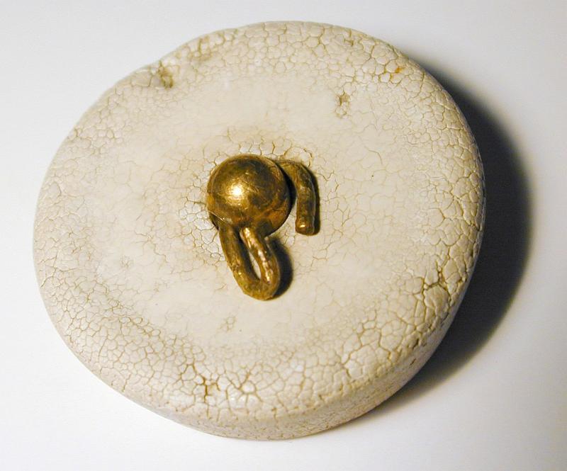 Free Stock Photo: an old cracked rubber bathroom plug