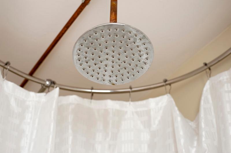 Free Stock Photo: a large watering can style metal shower head
