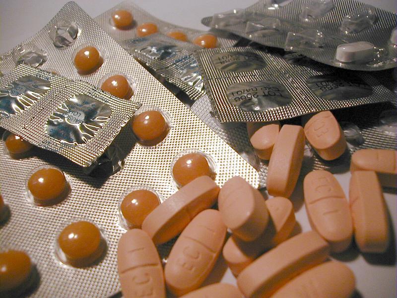 Free Stock Photo: an assortment of pills found in a bathroom cabinet