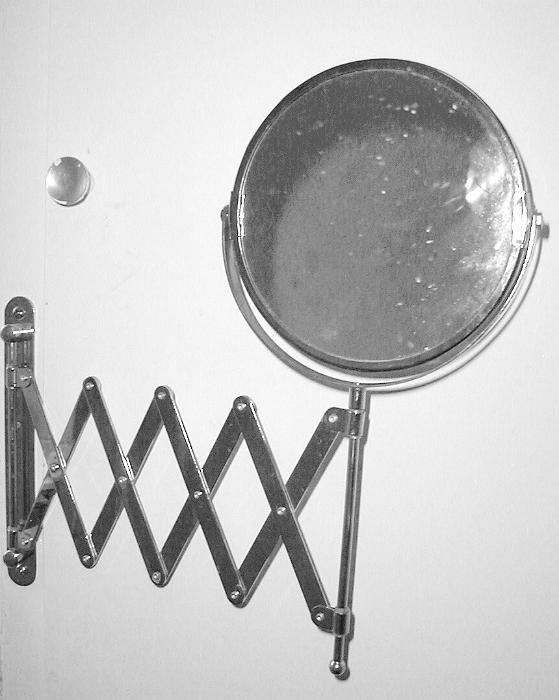 Free Stock Photo: a traditional extendable bathroom shaving mirror