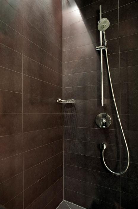 Free Stock Photo: interior view of a shower cubicle in a domestic bathroom