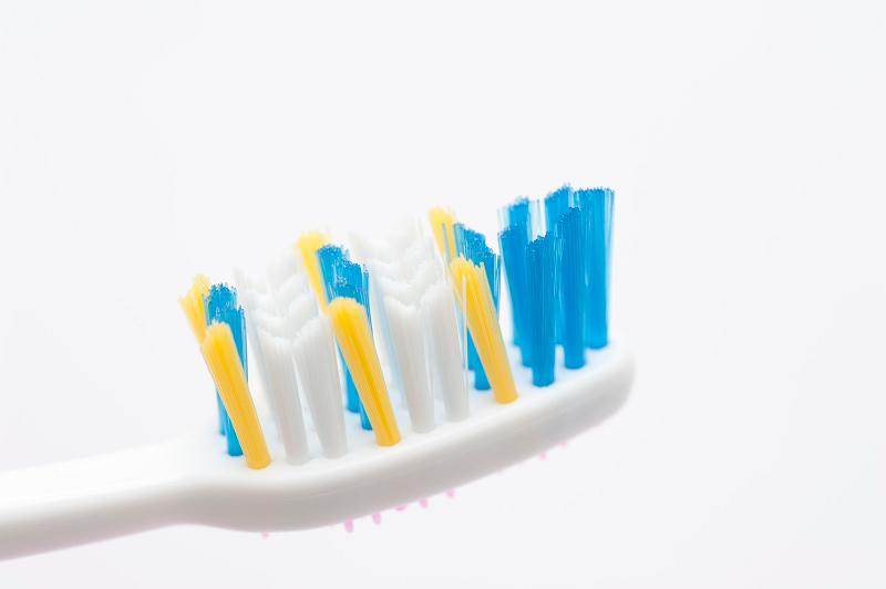 Free Stock Photo: close up view of toothbrush bristles on white background
