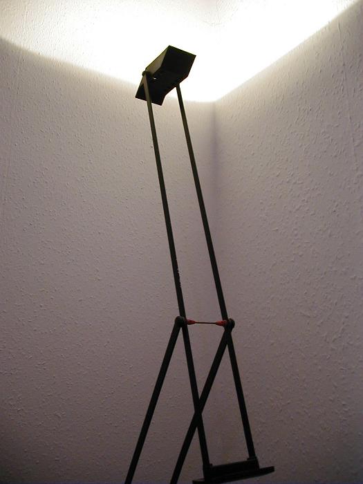 Free Stock Photo: Close Up of Contemporary Lamp Illuminating White Walls Indoors