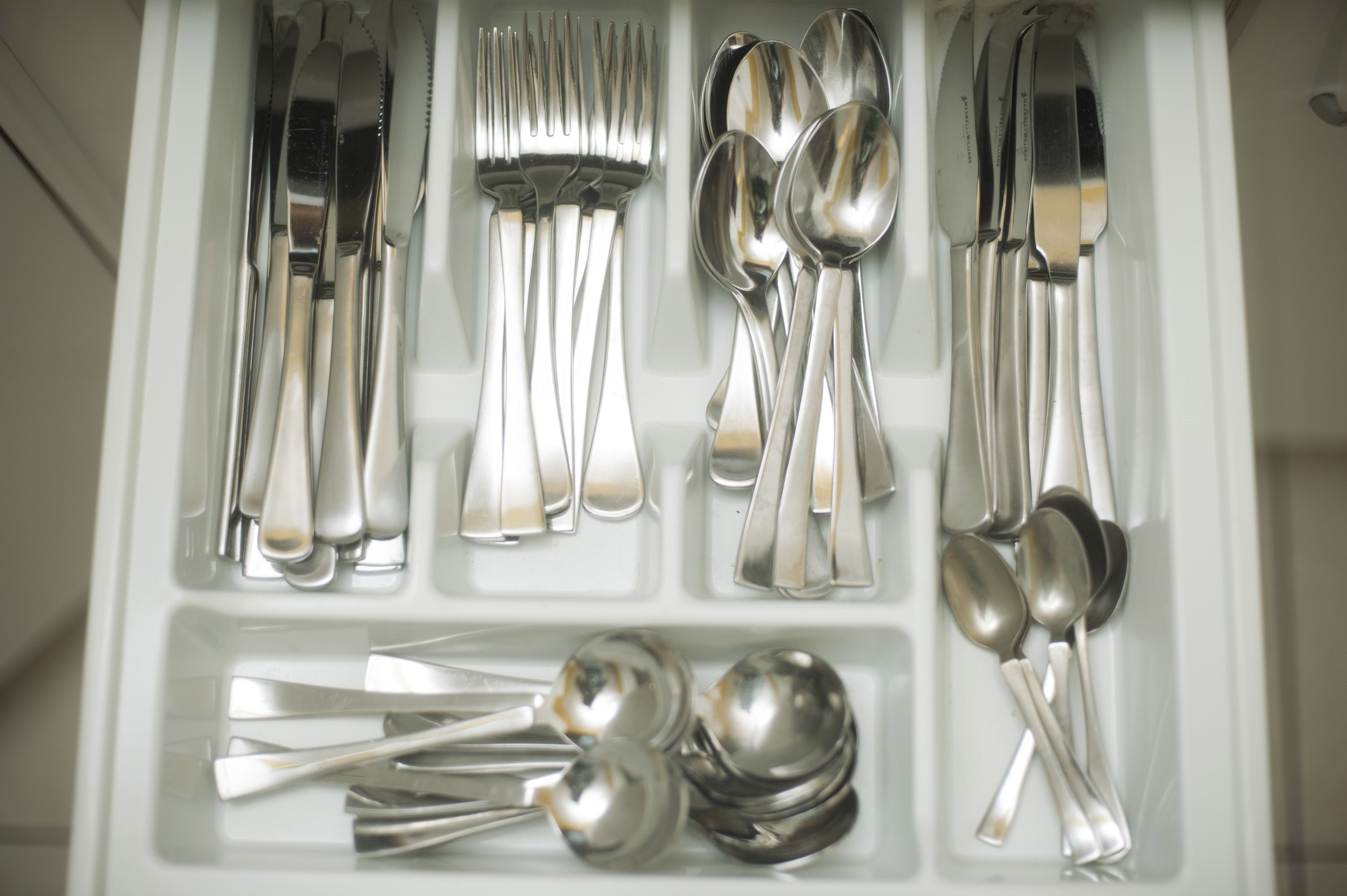 Free Image Of Open Cutlery Drawer