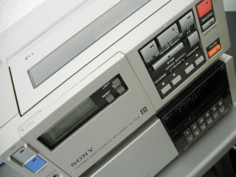 Free Stock Photo: front of an old betamax video player