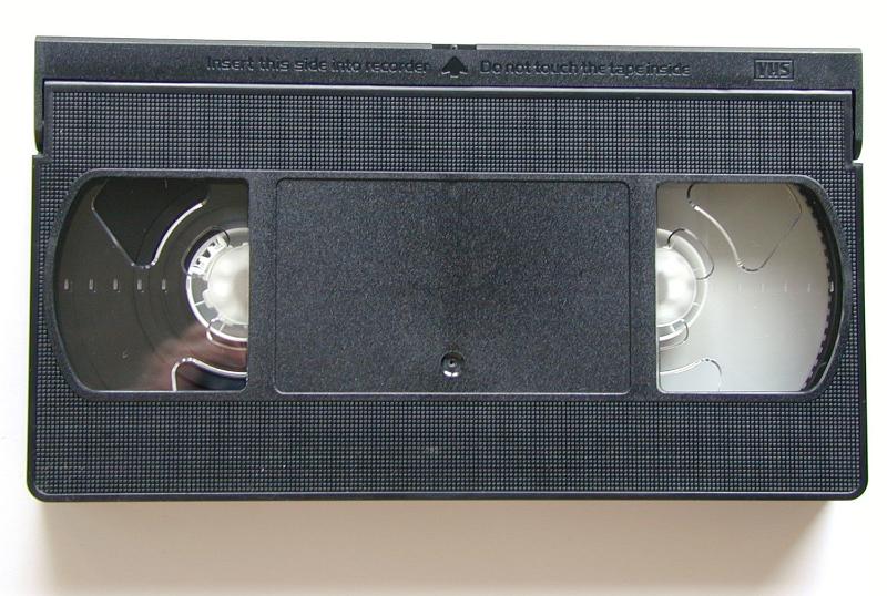 Free Stock Photo: and old VHS video caseted tape with no lable