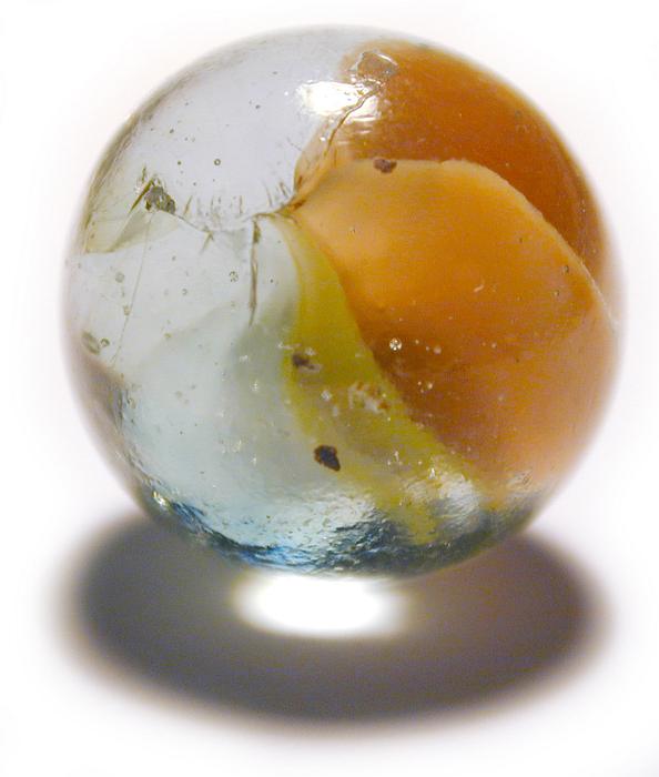 Free Stock Photo: macro image of a traditional glass toy marble