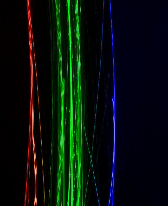 Free Stock Photo: RGB colorful dynamic vertical lightpainted stripes on black background