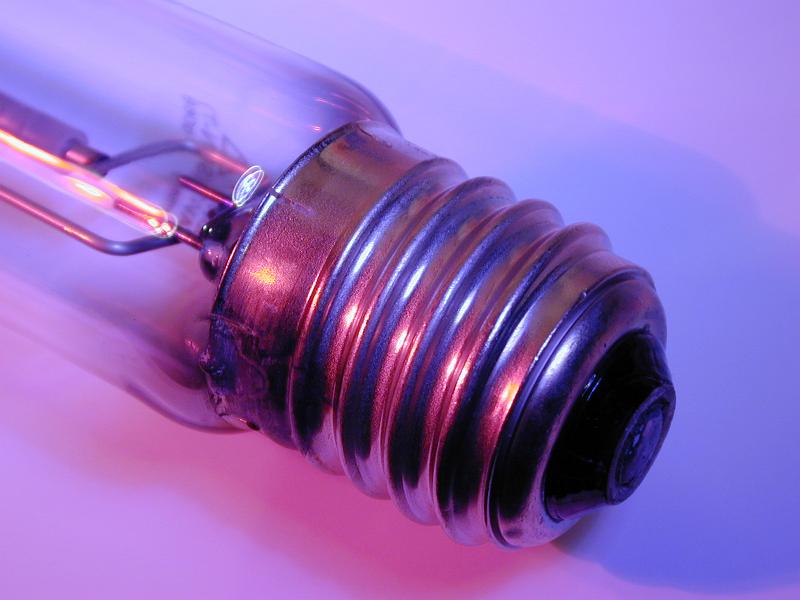 Free Stock Photo: closeup on a discharge lamp goliath edison screw base