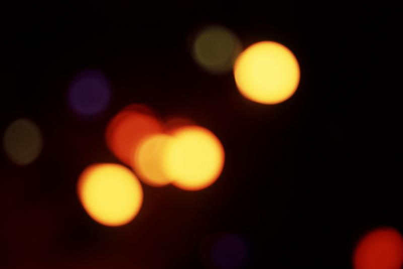 Free Stock Photo: a background of diffuse distance lights, some bright some dim