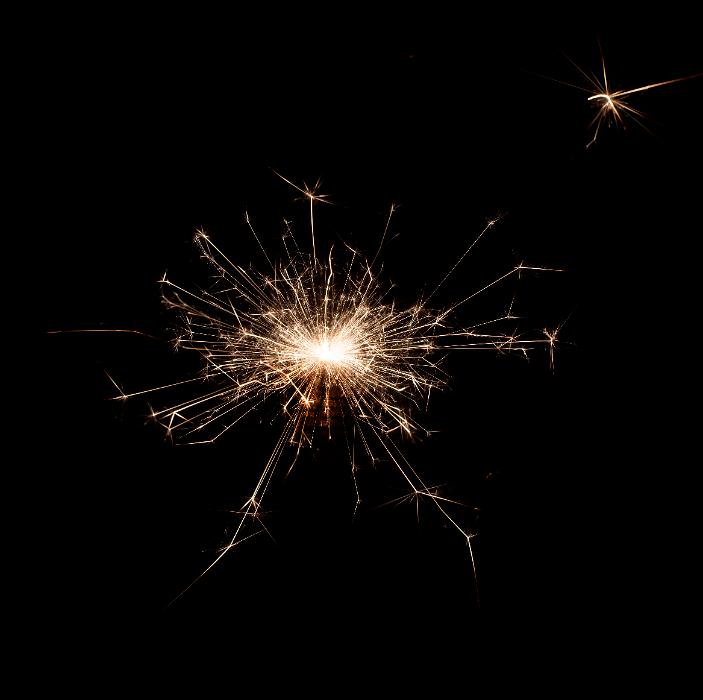 Free Stock Photo: sparkling and sparking dot of light on a black background