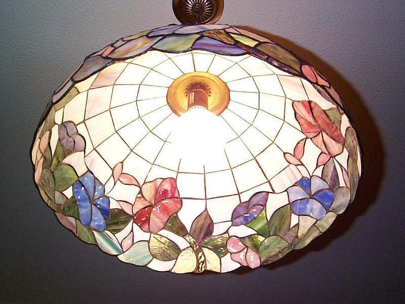 Free Stock Photo: patterned design of a pretty tiffany style lampshade