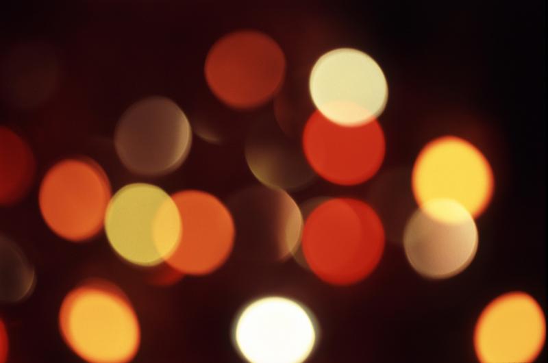 Free Stock Photo: warm coloured diffuse background of amber and rellow glowing bokeh circles