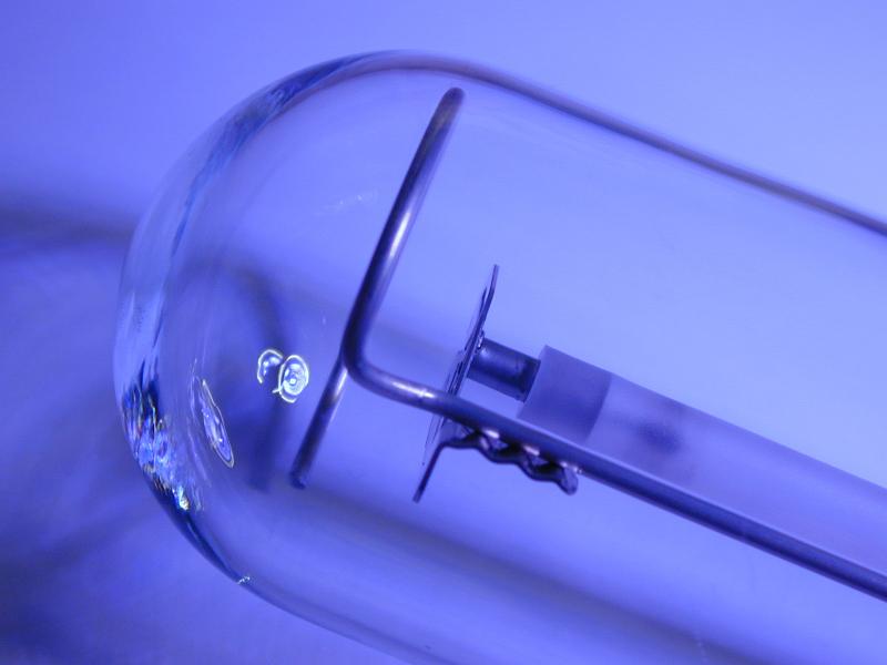 Free Stock Photo: sintered tube inside a high pressure sodium discharge lamp