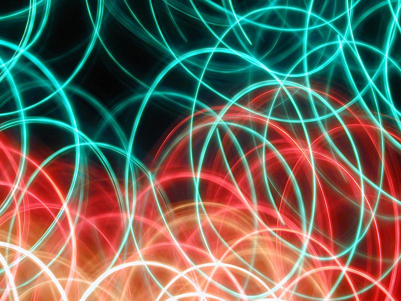 Free Stock Photo: a christmas coloured light painted effect