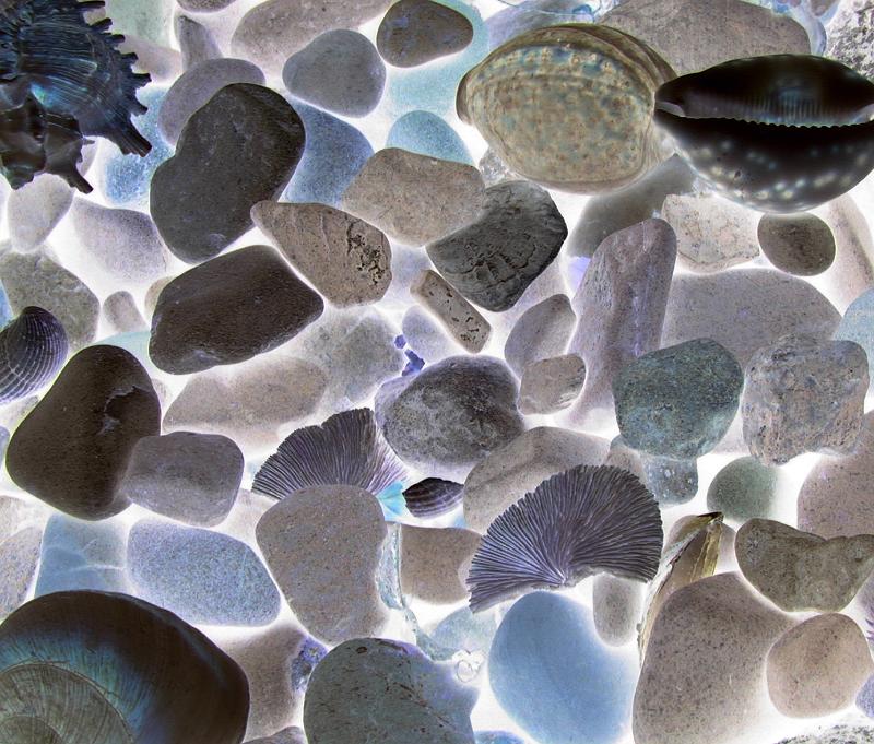 Free Stock Photo: Assorted glowing rocks and pebbles backlit to give a luminous effect in a full frame background texture and pattern