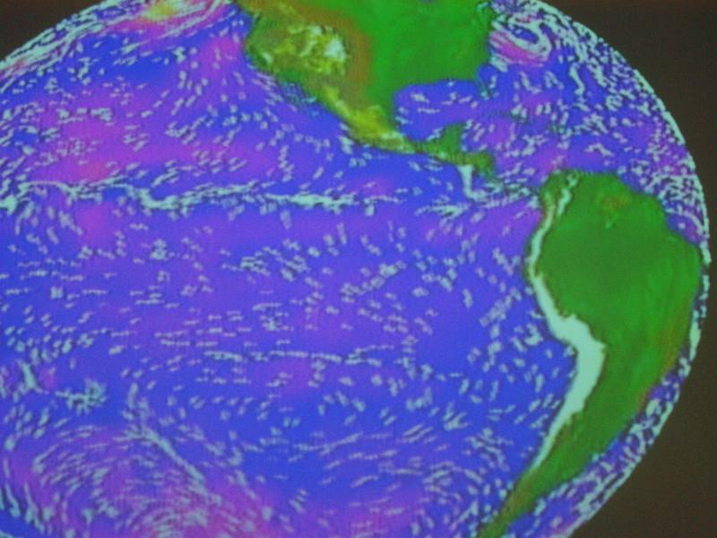 Free Stock Photo: a computer prediction model of the global environment and weather