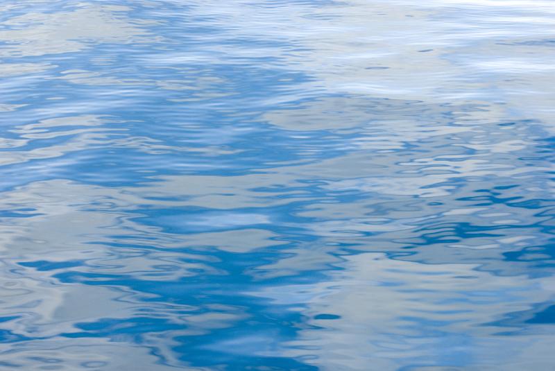 Free Stock Photo: Calming crisp deep blue waves of water