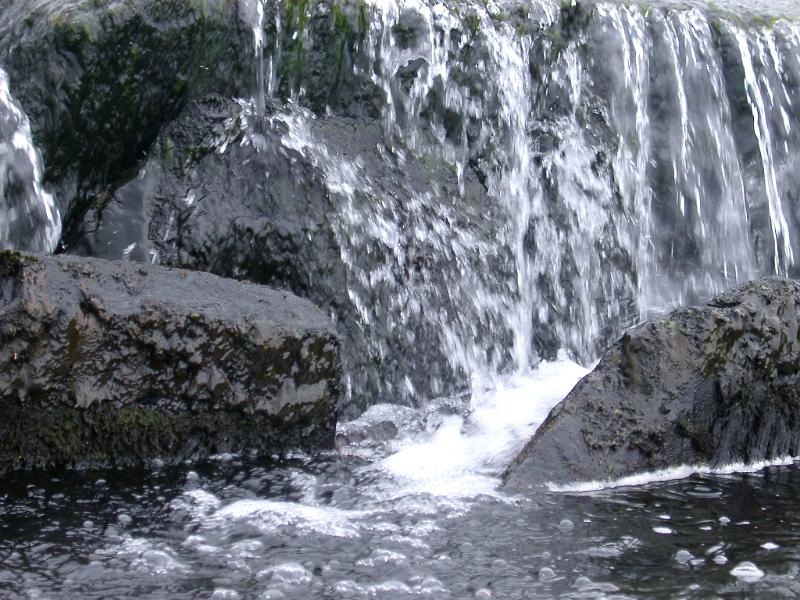 Free Stock Photo: water bubbling over a small cascade in the north wales hills