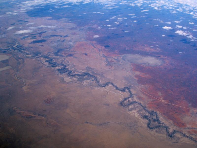 Free Stock Photo: a partched australian landscape viewed from the air