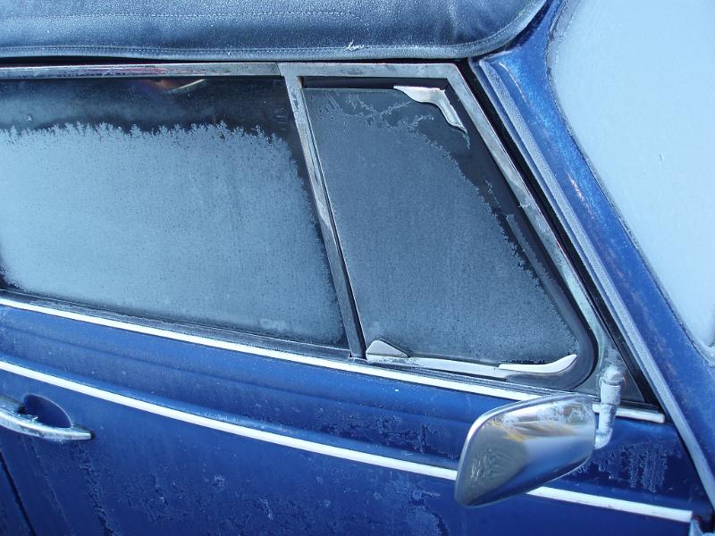 Free Stock Photo: ice makes starting a car on a cold winter morning difficult