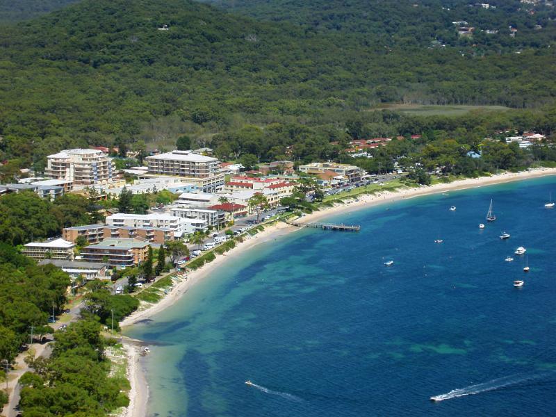 Free Stock Photo: another beautiful summer day, looking down on shoal bay, NSW, australia