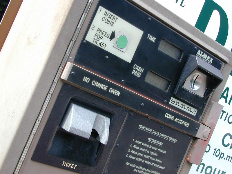 Free Stock Photo: Parking machine for making payment in order to receive a ticket or stamp your existing ticket for exit