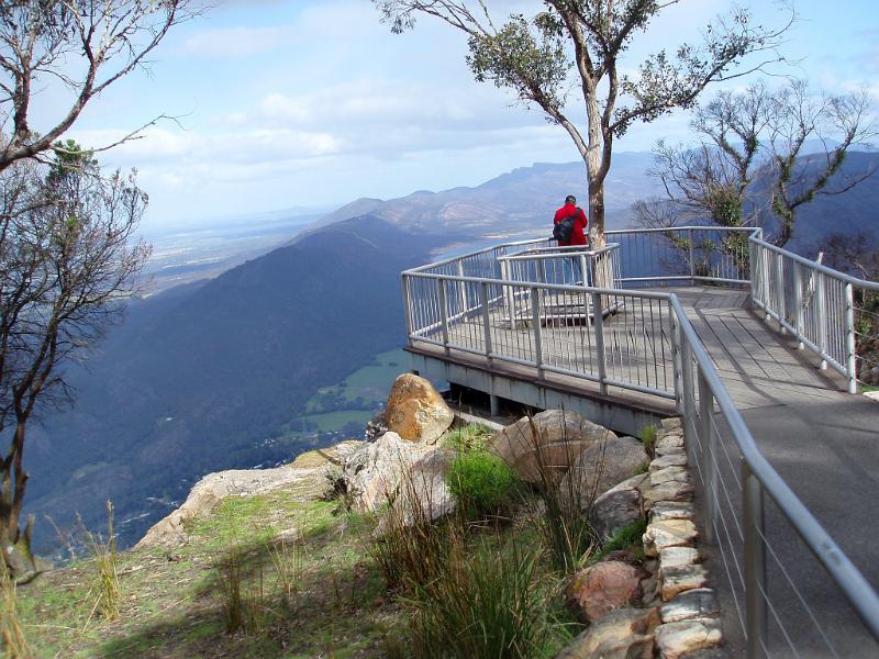 Free Stock Photo: taking in the mountain view from a lookout high in the grampian mountains, australia