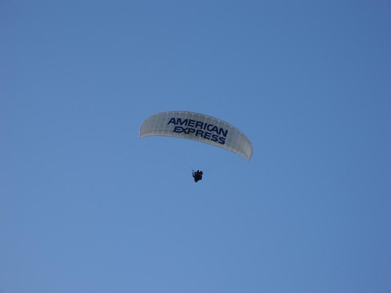Free Stock Photo: floating back down to earth on a parachute