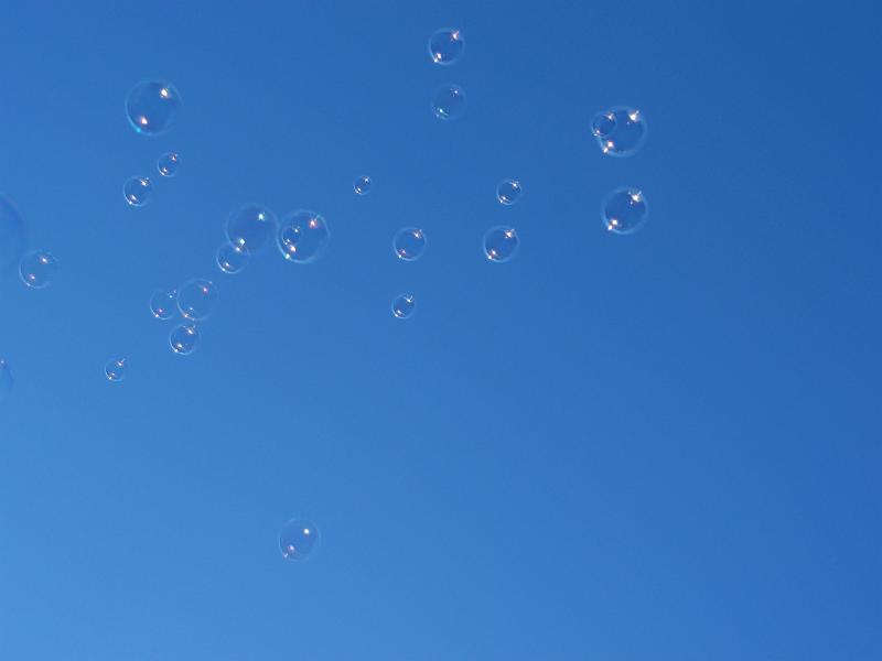 Free Stock Photo: bubbles floating in the sky, light and free as the wind