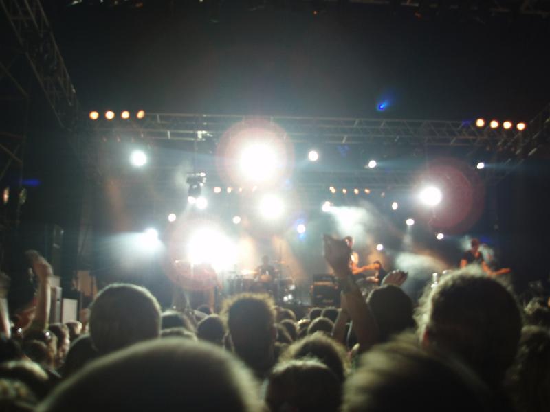 Free Stock Photo: an excited and energetic crowd of music fans at a rock gig