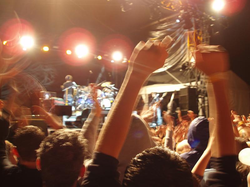 Free Stock Photo: a crowd of people at a rock concert