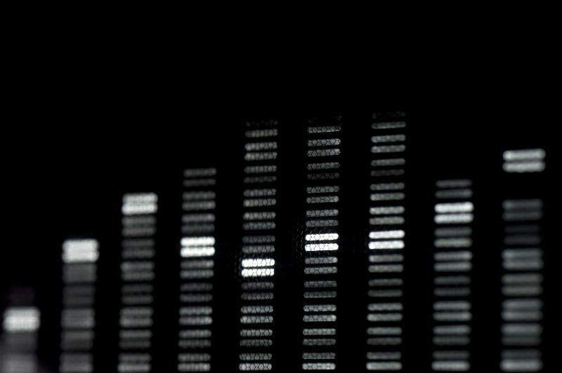 Free Stock Photo: digital level setting on a graphic equaliser spectrum analyser display