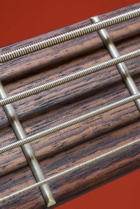 Free Stock Photo: macro image of the strings of a bass guitar