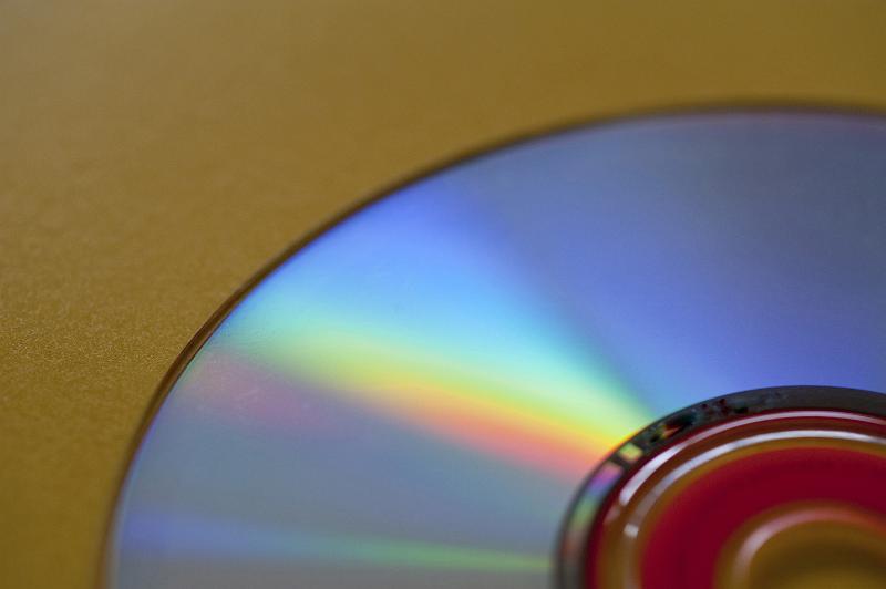 Free Stock Photo: colorful reflections from an audio cd