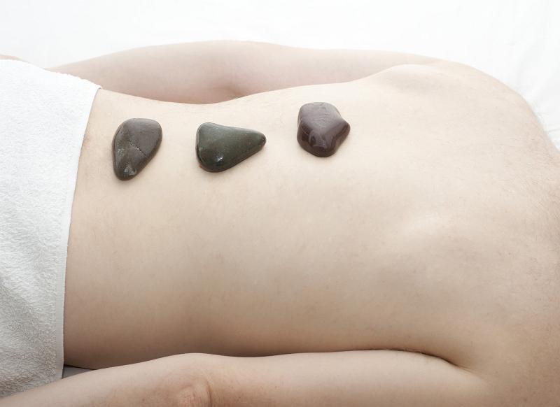 Free Stock Photo: a therapeutic hot rock massage to unwind tense muscles