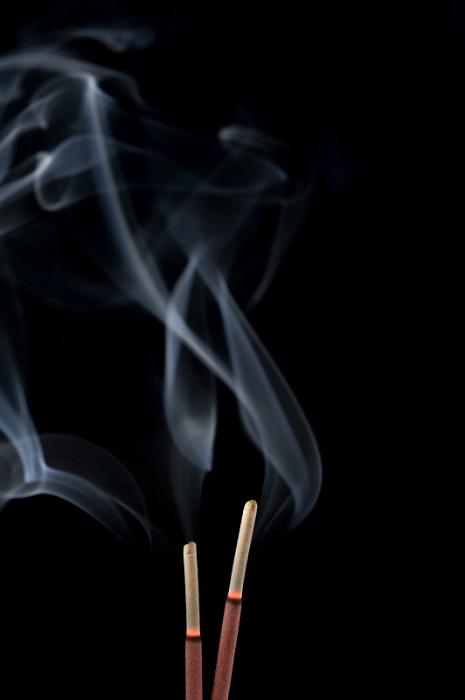 Free Stock Photo: relaxing scent of burning incense sticks