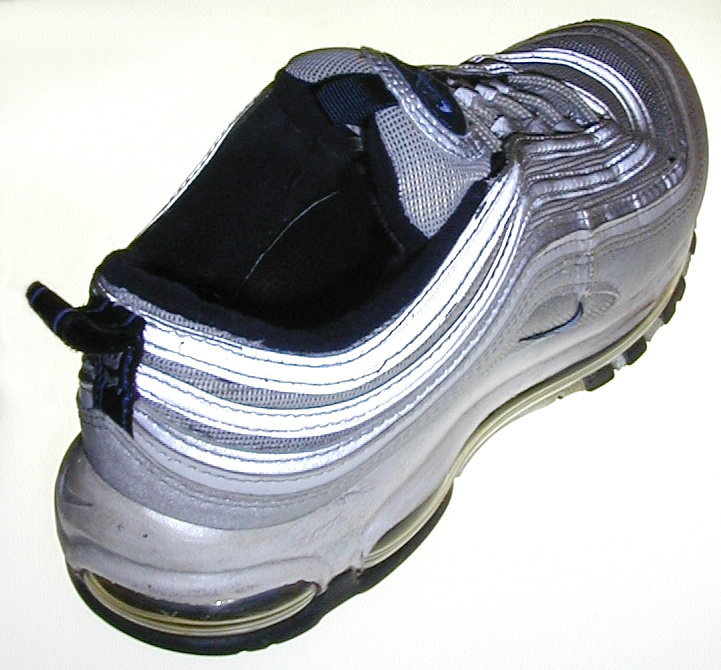 Free Stock Photo: a silver coloured training shoe