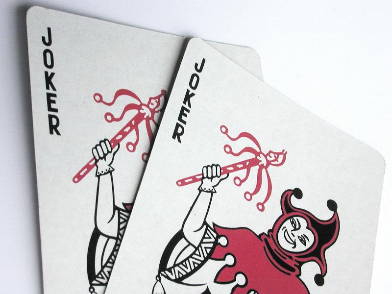 Free Stock Photo: two wildcards from a deck of playing cards